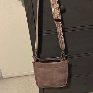 Elegant Taupe Crossbody Bag
